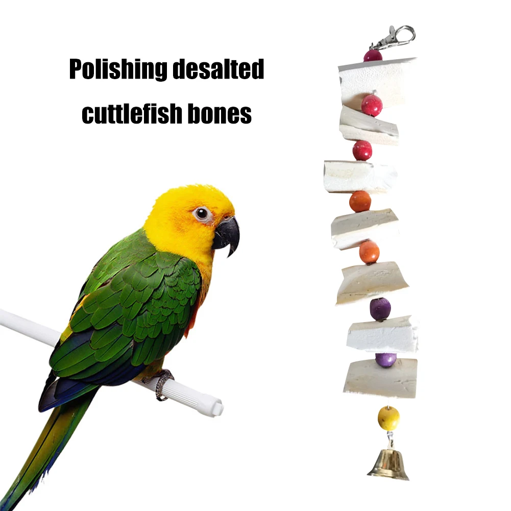 Cuttlefish Bone Bird Toys for Pet Parrot Chewing Parakeet Cockatiel Molars Toys Funny Sports Equipment for Pet