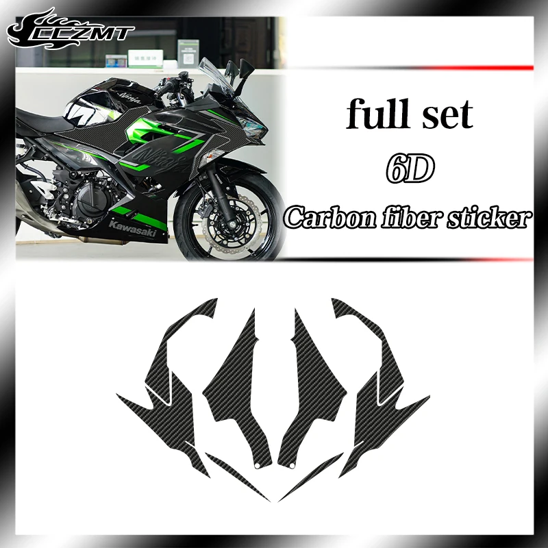 ニンジャ400 ninja400 カーボン 調 サイドカバー (左右2点セット