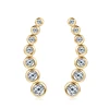 Boucles d'oreilles clipsables 7 étoiles en argent sterling 925 avec moissanite ronde D de 0,76 carat, tendance 2026, bijoux pour femme, cadeau de mariage
