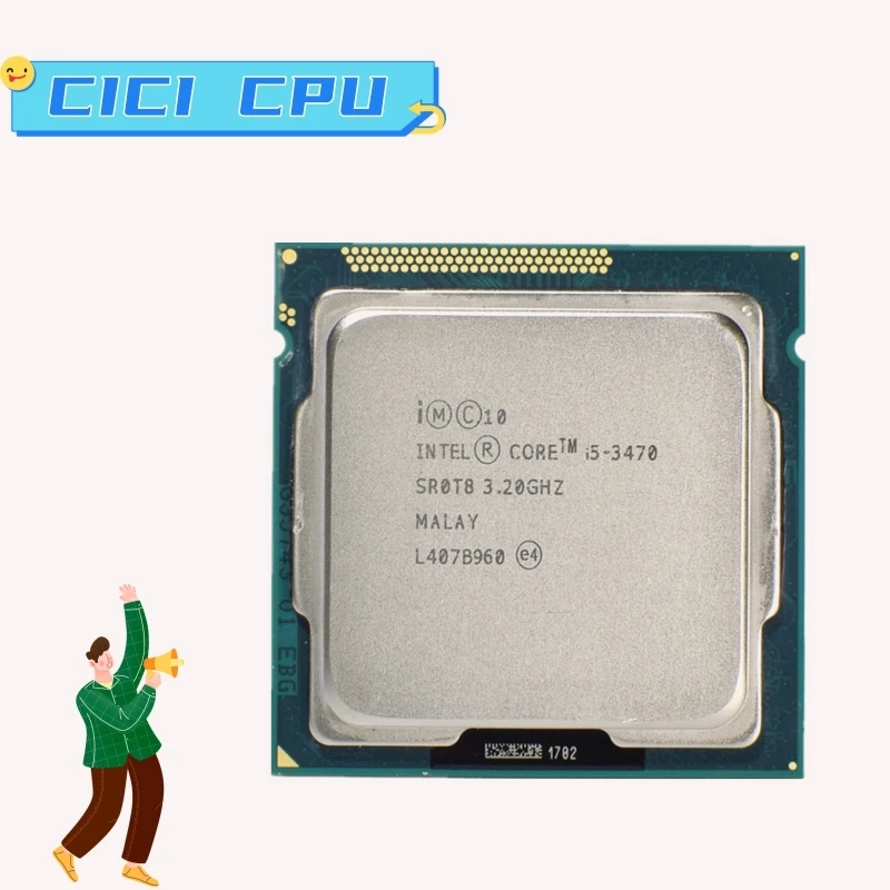 Processore Core I5 3470 Lga 1155 Usato 3.20Ghz 5Gt/S 6Mb L3 Socket 1155 Cpu Quad-Core