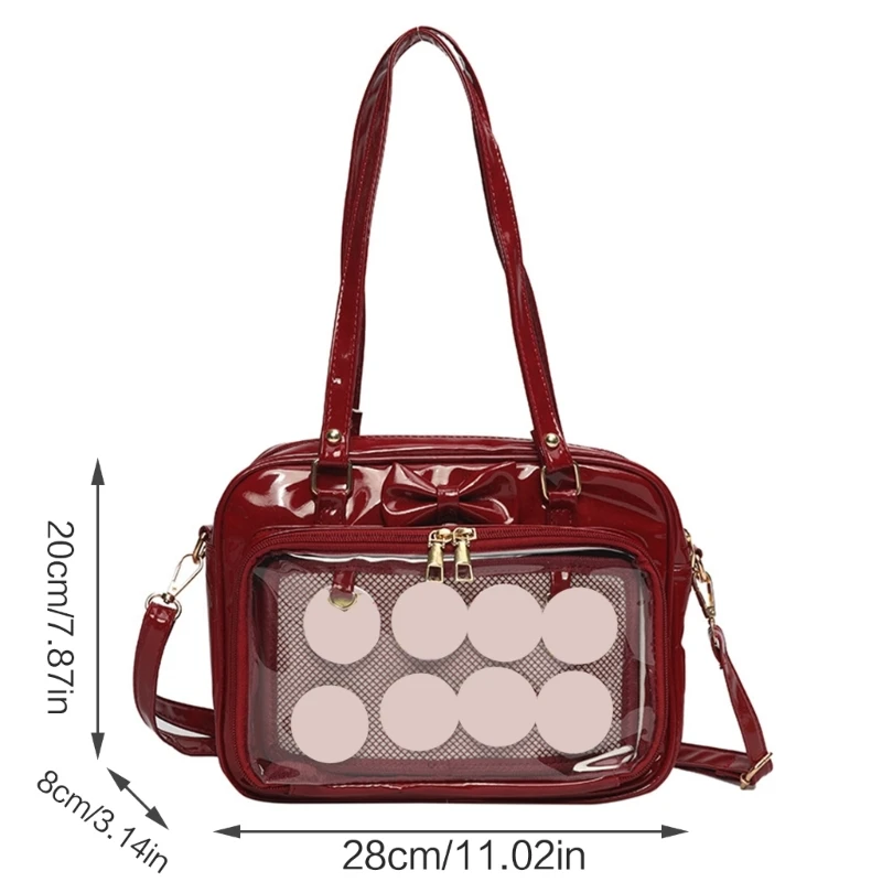 Lovely Ita Bag for Girl Transparent Bag Shoulder Bag JK Crossbody Bag E74B