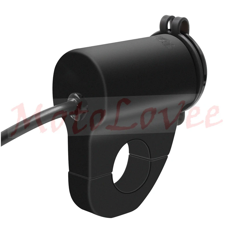 Aluminum Alloy Waterproof USB Motorcycle Charger with Digital Voltmeter and Power Switch