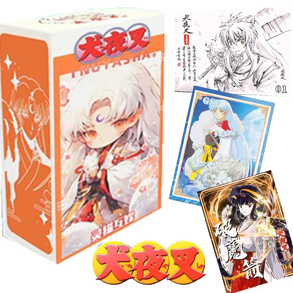 

Оригинальная карта Inuyasha для мальчиков и девочек, японские аниме персонажи Higurashi Kagome, Высококачественная алюминиевая задняя панель, детские подарки