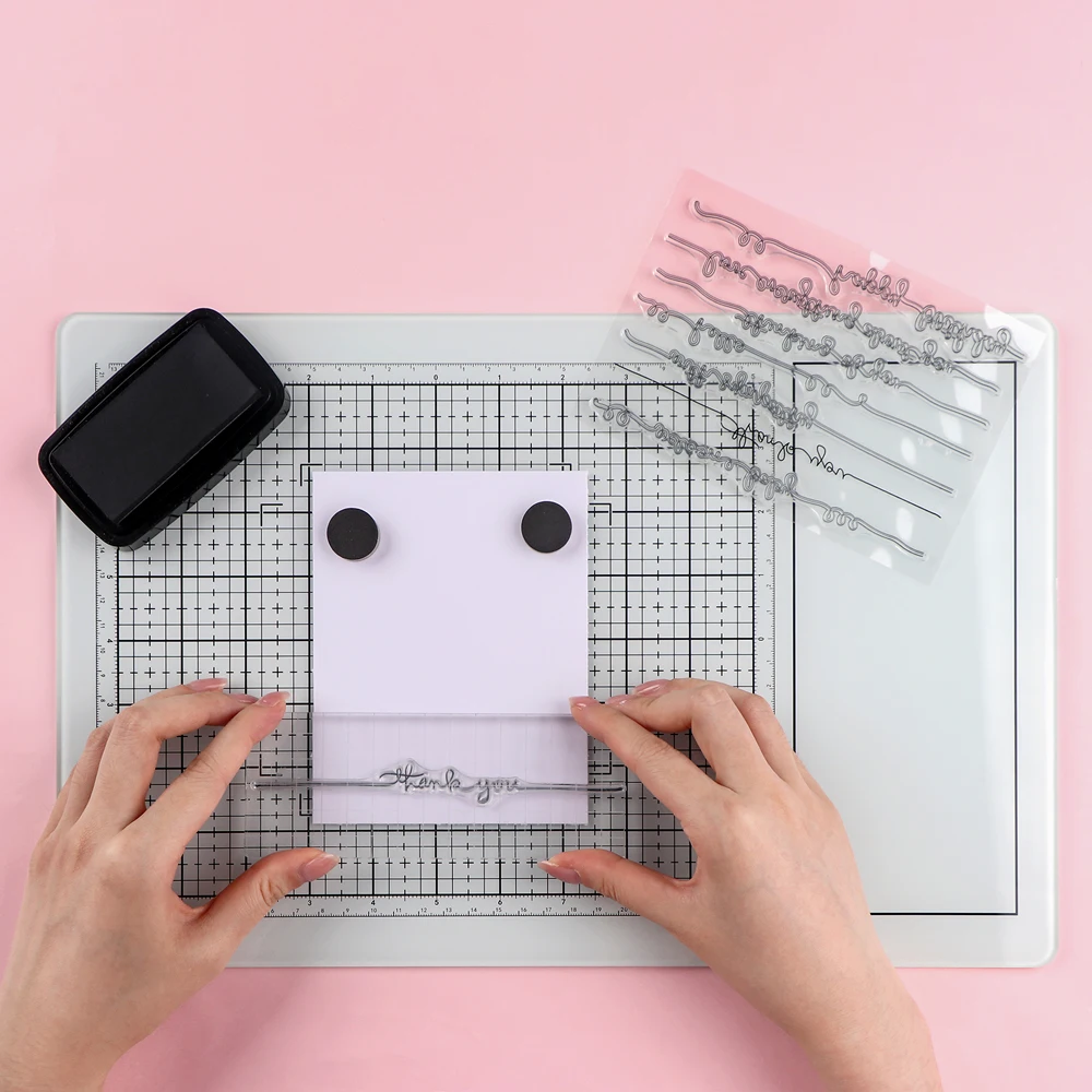 Magnetic Glass Craft Mat Scratch and Heat Resistant Glass Media Cutting Mat All-in-one Tempered Glass Craft Surface for Cutting