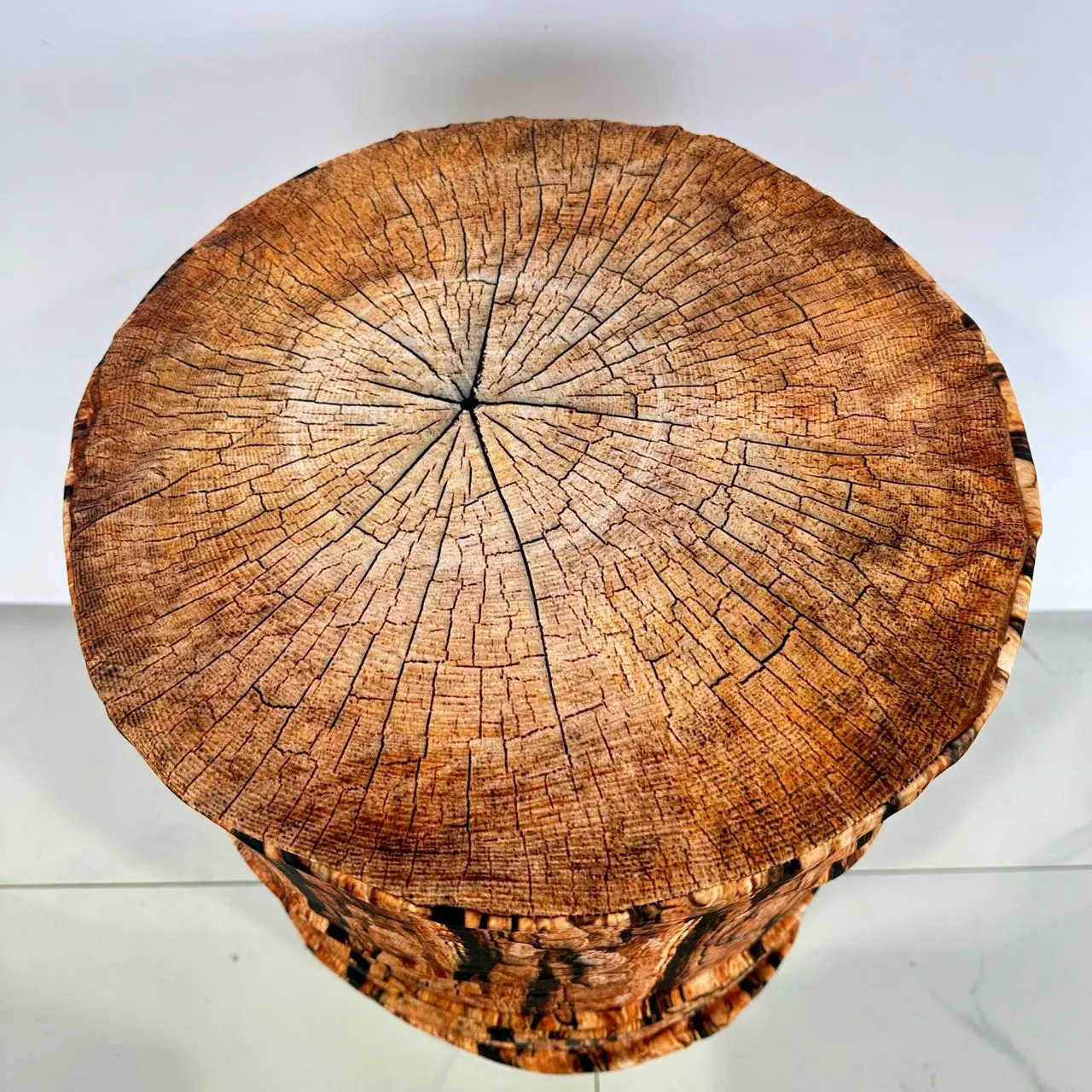 Brown Wood Grain Forest Theme Cylinder Cover for Boy or Girl Birthday Parties Wedding and Baby Shower Decoration Props Party Decoration Covers