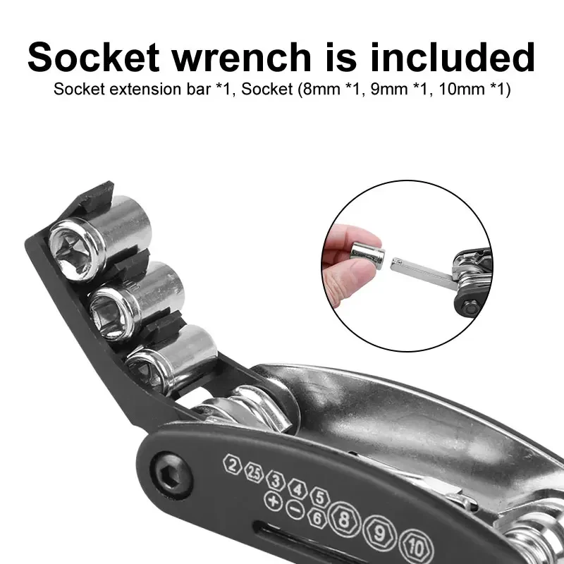 16-in-1 Folding Bike Repair Tool 3