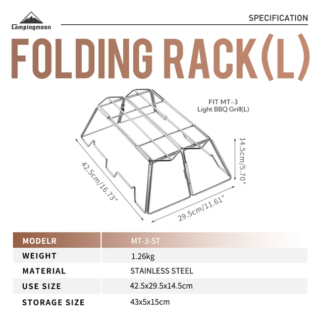 Portable Folding Camping Grill 3