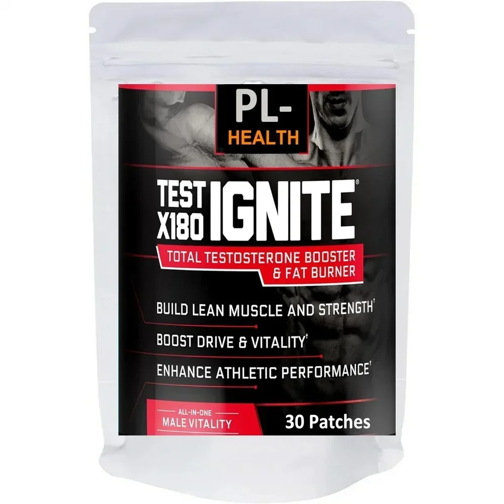 Test X180 Ignite Toppe Transdermiche Per Booster Di Collagene Totale Tongkat Ali Panax Ginseng Boost Energy 30 Patch
