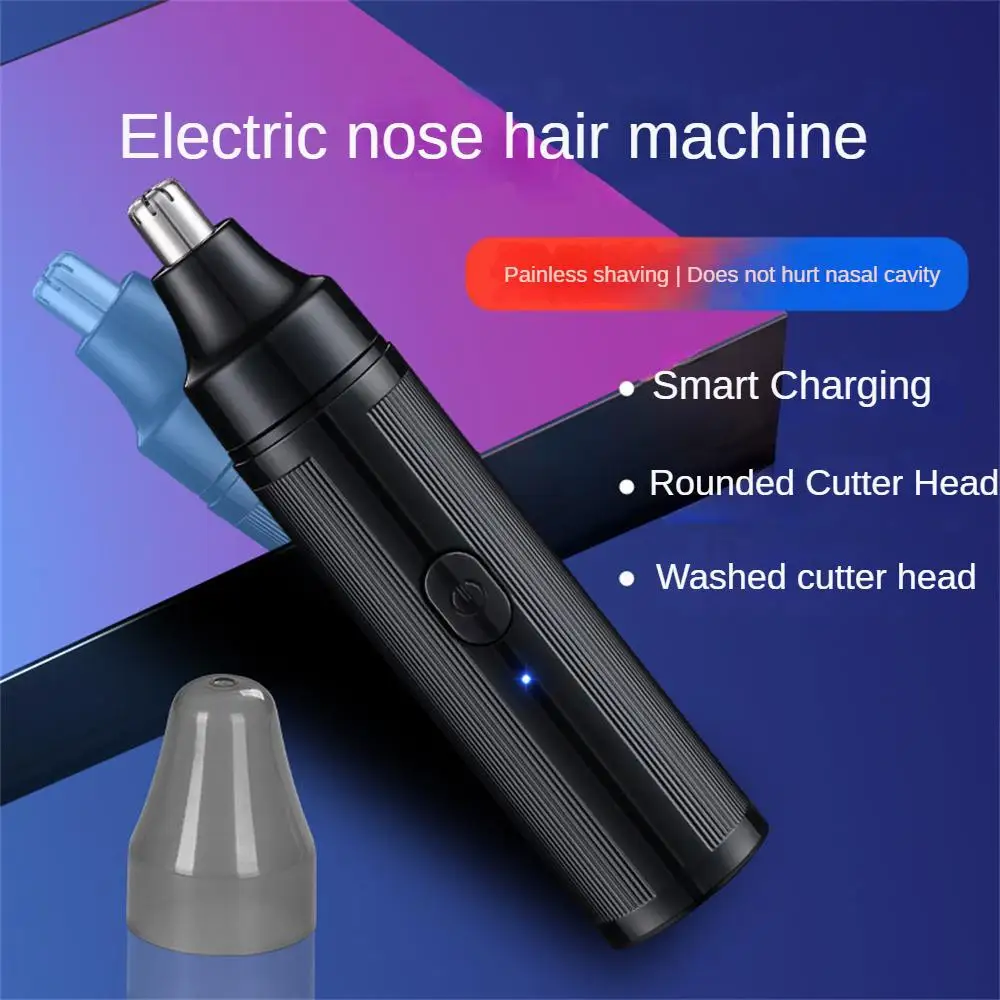 Electric Nose Hair Trimmer USB Charging Nasal Cavity Cleaning Artifact Nose Hair Scissors Ear Razor Removal Shaving Tool Face