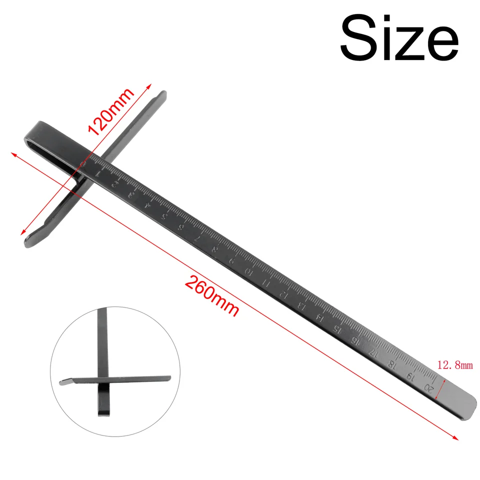 Guide De Coupe Pour Scie Circulaire - Règle De Précision - Pour Scies 17,8 Cm - Métal Noir - Élimine Les Mesures Répétitives
