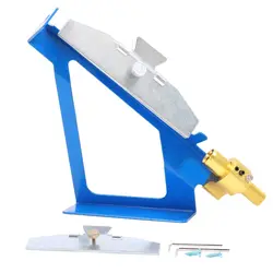 Adjustable Archery Fletching Jig Kit with Magnetic Clamp (Blue)