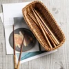 Imitation Rattan Hotel Restaurant Knife And Fork Basket Chopstick Storage Box Seasoning Jar Storage Basket Woven Basket 4