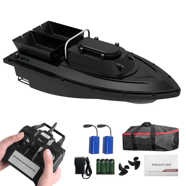 2022 New D12C Smart RC Fishing Bait Boat 400-500M 1.5kg Wireless Remote  Control Fishing Feeder Boat Ship with 1/2pcs Batteries - AliExpress