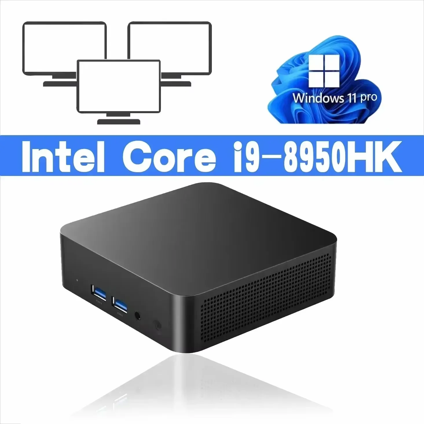 Mini PC Windows 11 Pro Intel Core i9 8950HK 16GB DDR4 1TB