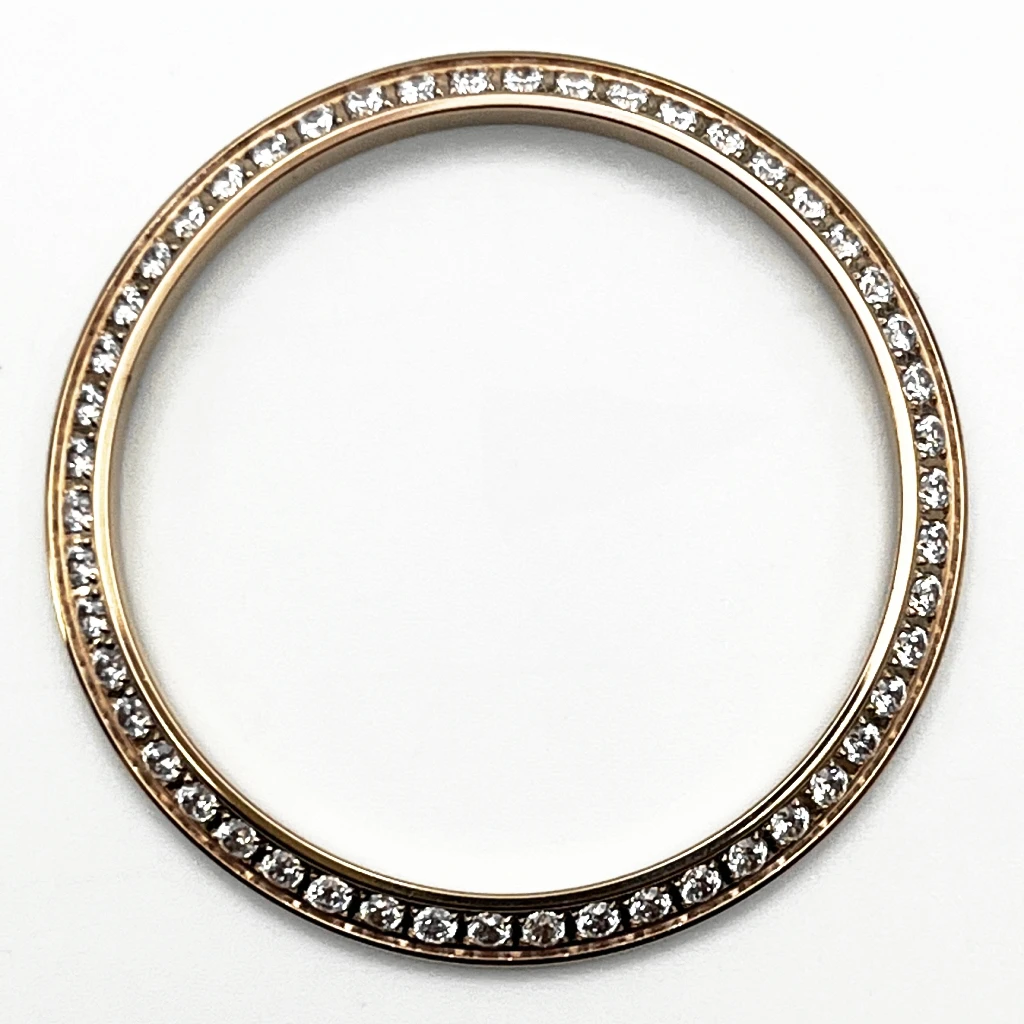 Gemstone Outer Ring High-Quality Stainless Steel Watch Bezel
