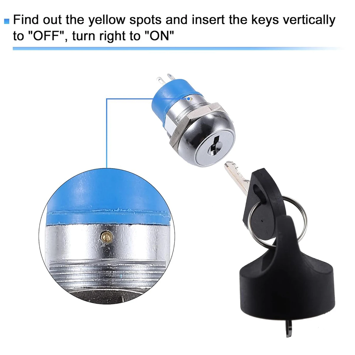 Ricambio Mobility Scooter Avviamento Su / Spento Accensione - Foto 9