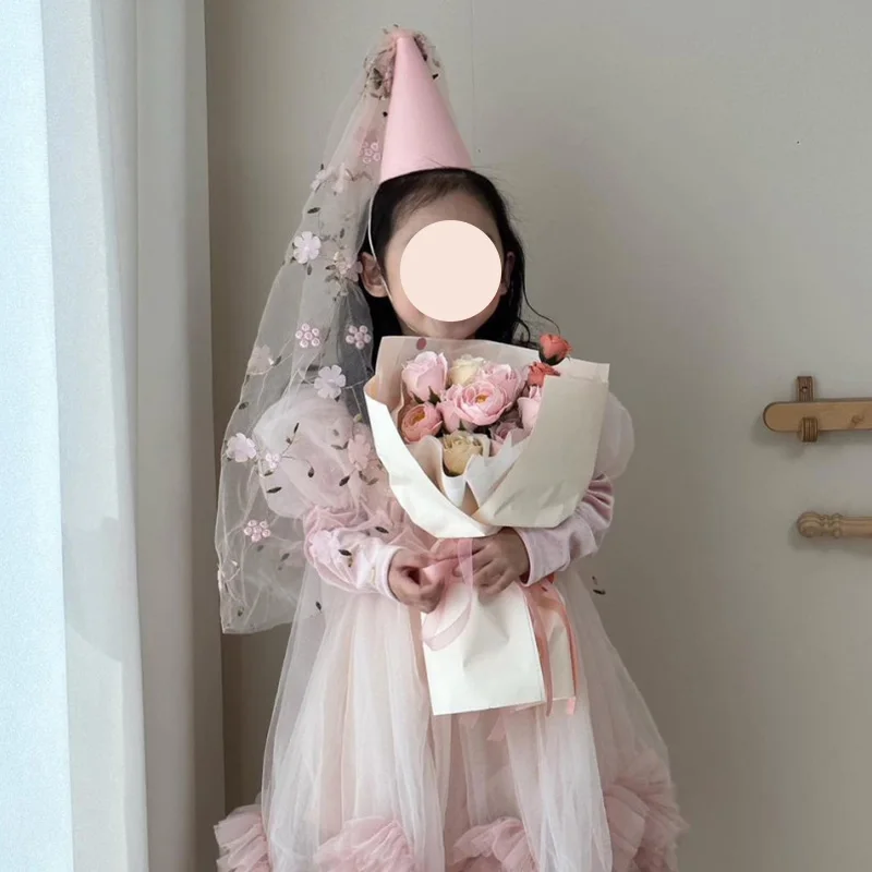 Description Picture 4 of itemKorean Style Kids Birthday Party Hat Cap Cute Celebration Headband Birthday Headwear Party Supplies Photo Props Hair Accessories