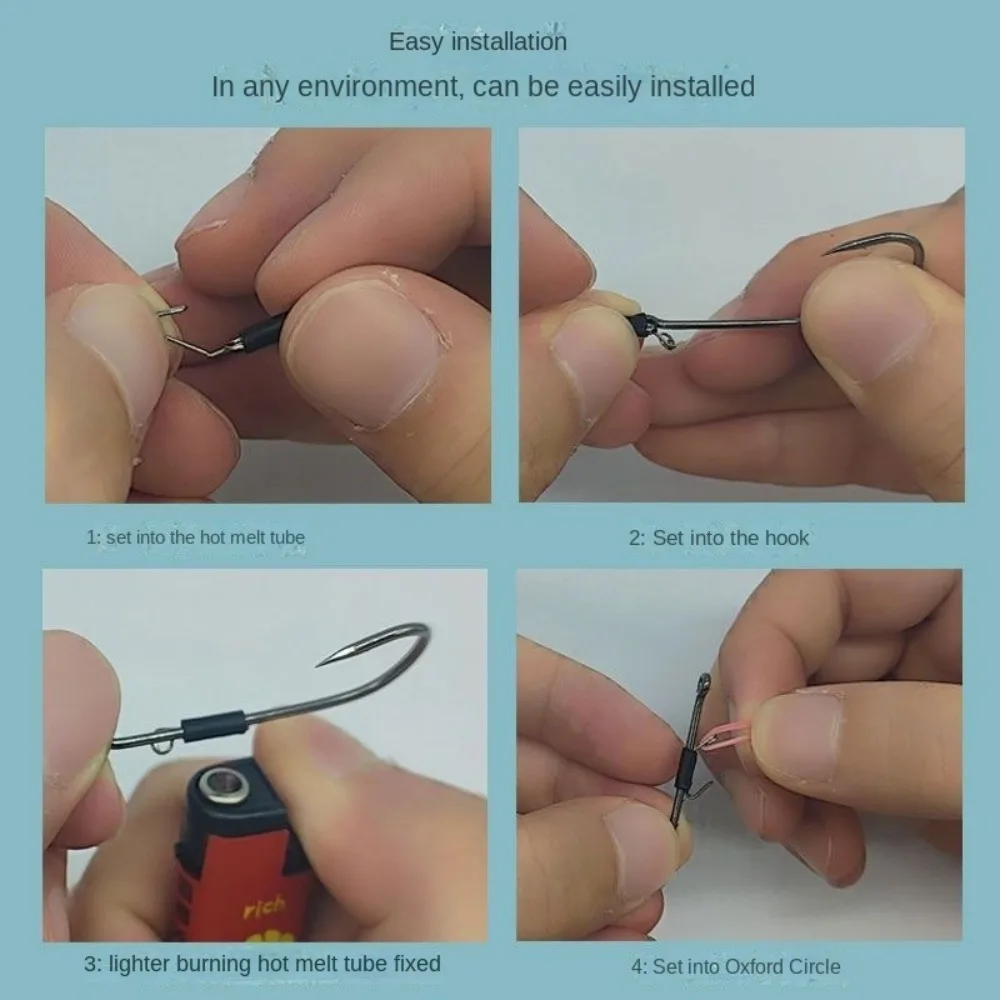 10pcs New Style Third generation 4Size  Live Shrimp Bait Hooks Single hook Fishing Hooks-Live Shrimp Fixed Hooks