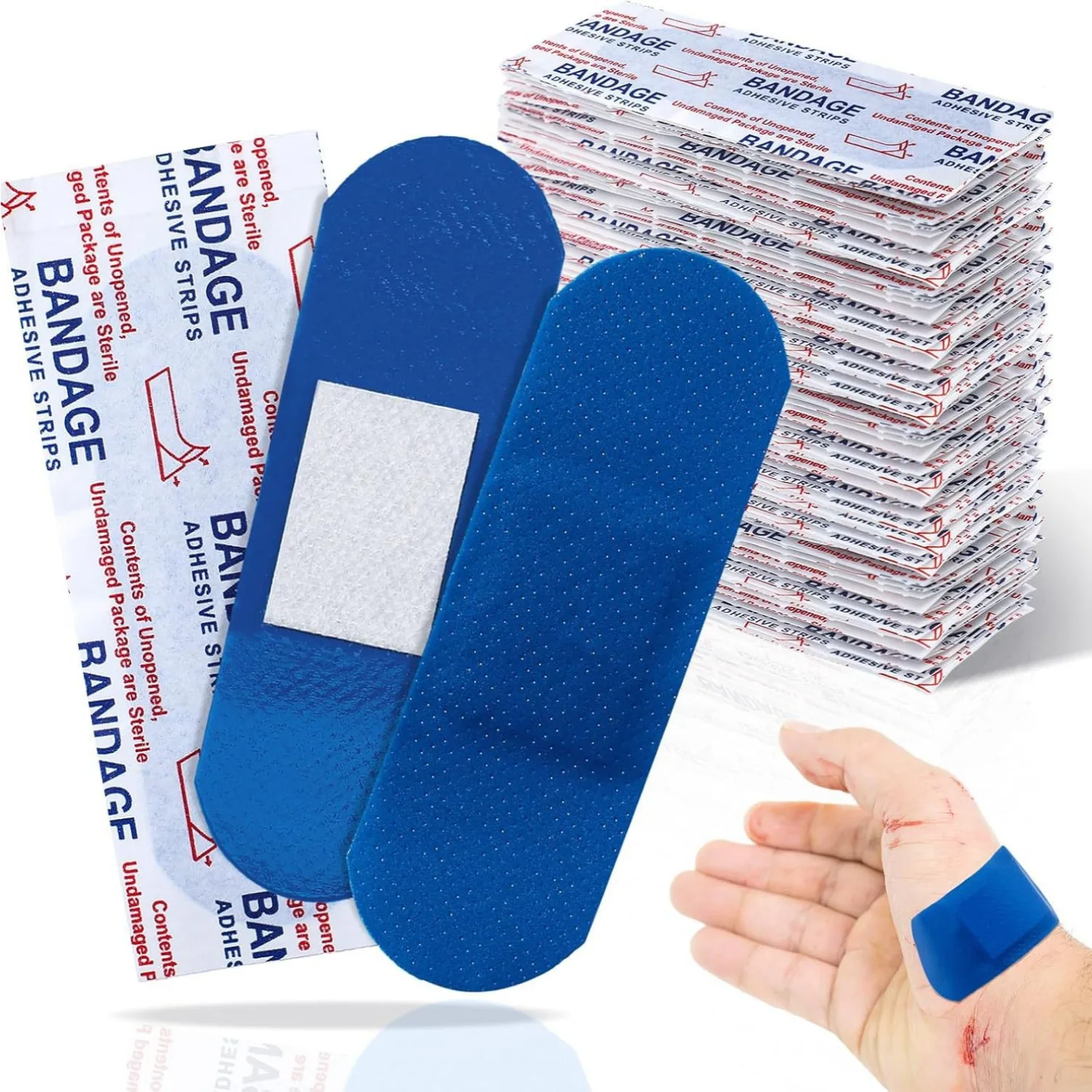 10pcs/set Baby Geometry PE Blue Bandages Children Waterproof Breathable Home Band Aid Mother Kids Bandaids Care Patches Plaster