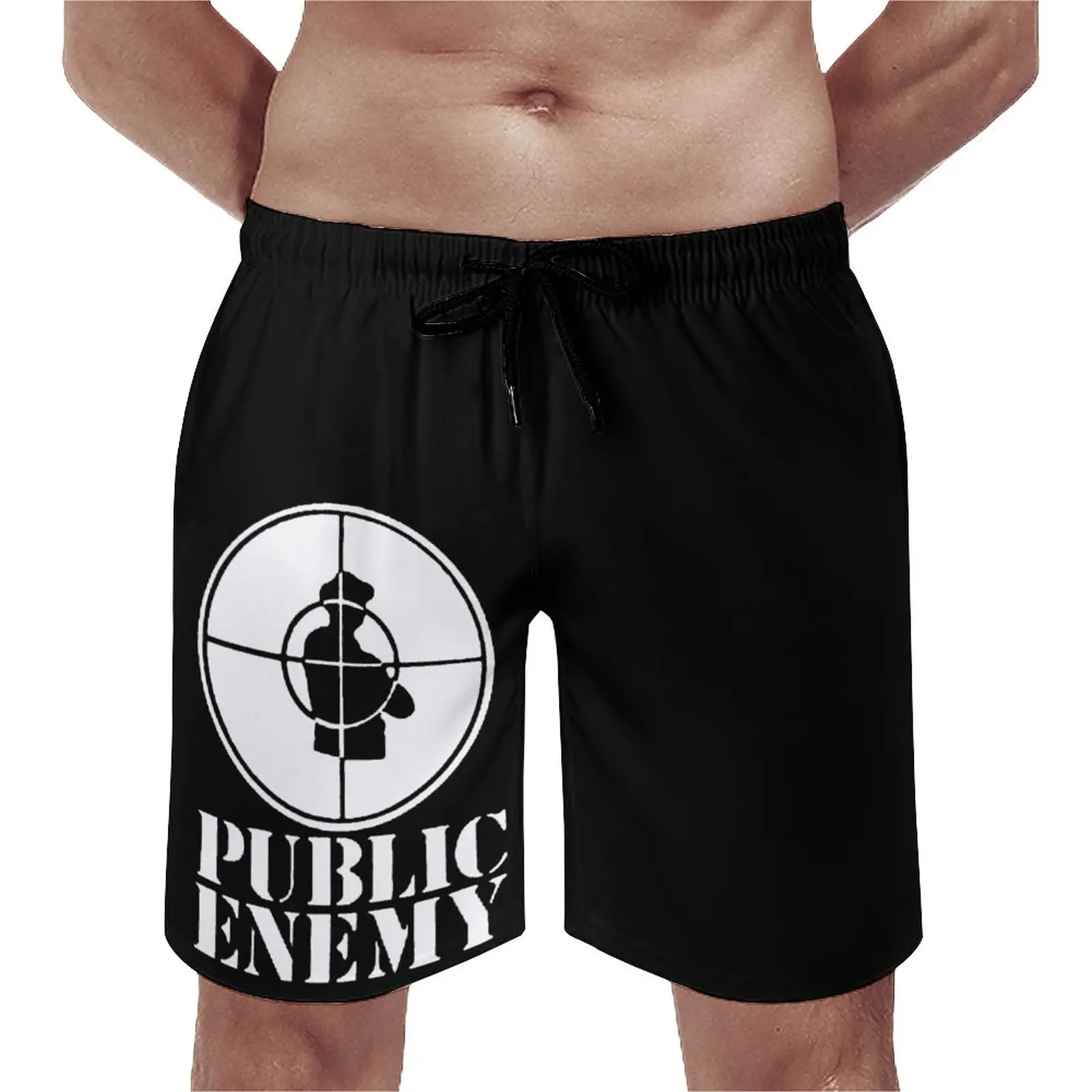 Public Enemy Public Enemy(2) Anime CausalCute Adjustable Drawcord Breathable Quick Dry Casual Beach Pantsbasketball Loose Elasti 4
