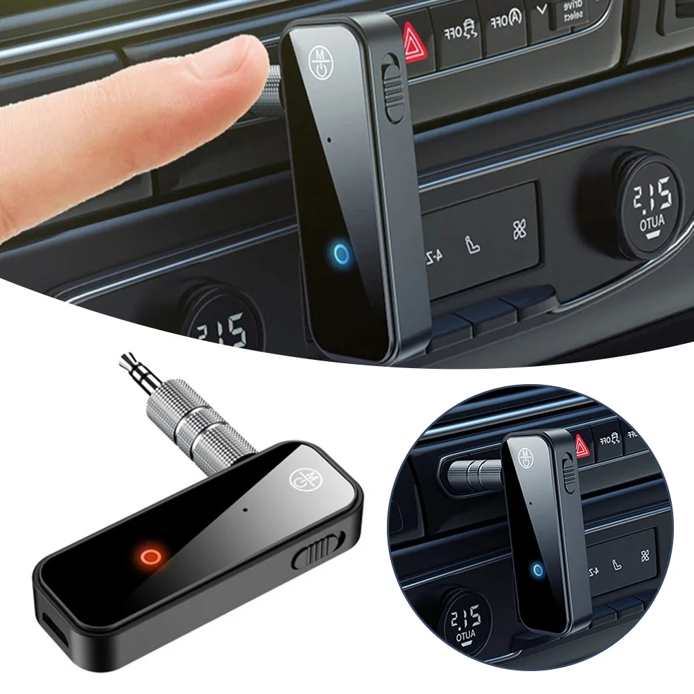 Bluetooth-compatible Receiver Transmitter Cordless 3.5mm Bluetooth-compatible Adapter for Car/Home Stereo System