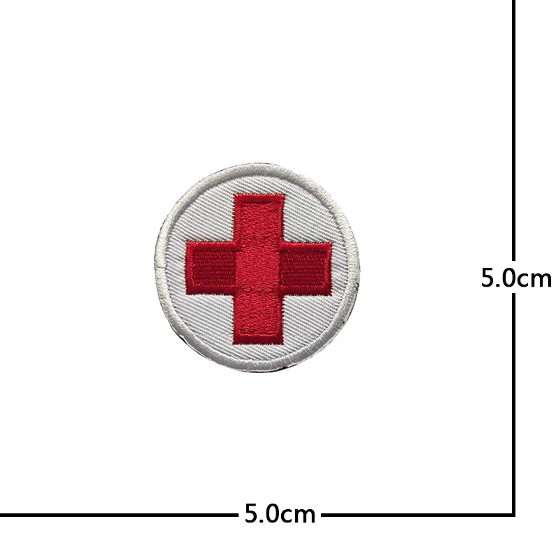 Red Cross PVC Badge Medical First Aid Rubber Patches Battlefield Rescue  Square Hook Loop Embroidery Sticker for Outdoor Backpack - AliExpress