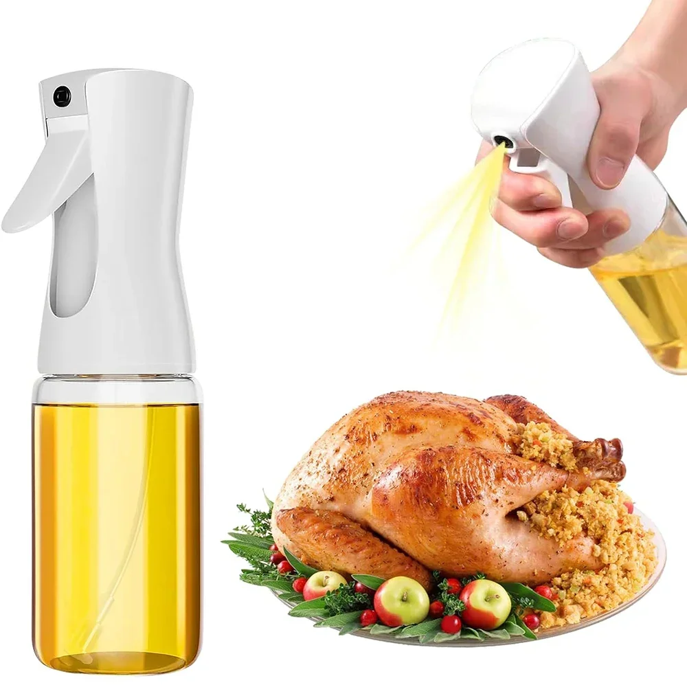 200/300/500ml Oil Spray Bottle Camping BBQ Cooking Kitchen Baking Olive Oil Dispenser Vinegar Air Fryer Sprayer Salad Gadgets