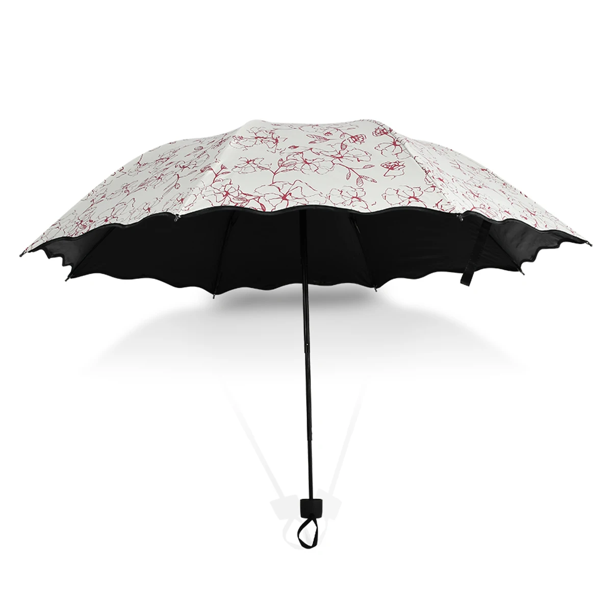 Folding Sun Umbrella Women Sunscreen UV Protection Sunshade Umbrella Three fold