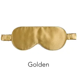 Luxurious 100% Mulberry Silk Sleep Mask with Total Blackout Blindfold (Golden)