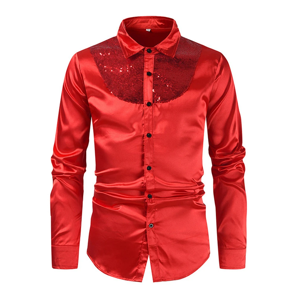 

Comfy Fashion Mens Shirt Dress Shirt Long Sleeves Pattern Stitching Slim Soft Breathable Casual Coat Comfortable