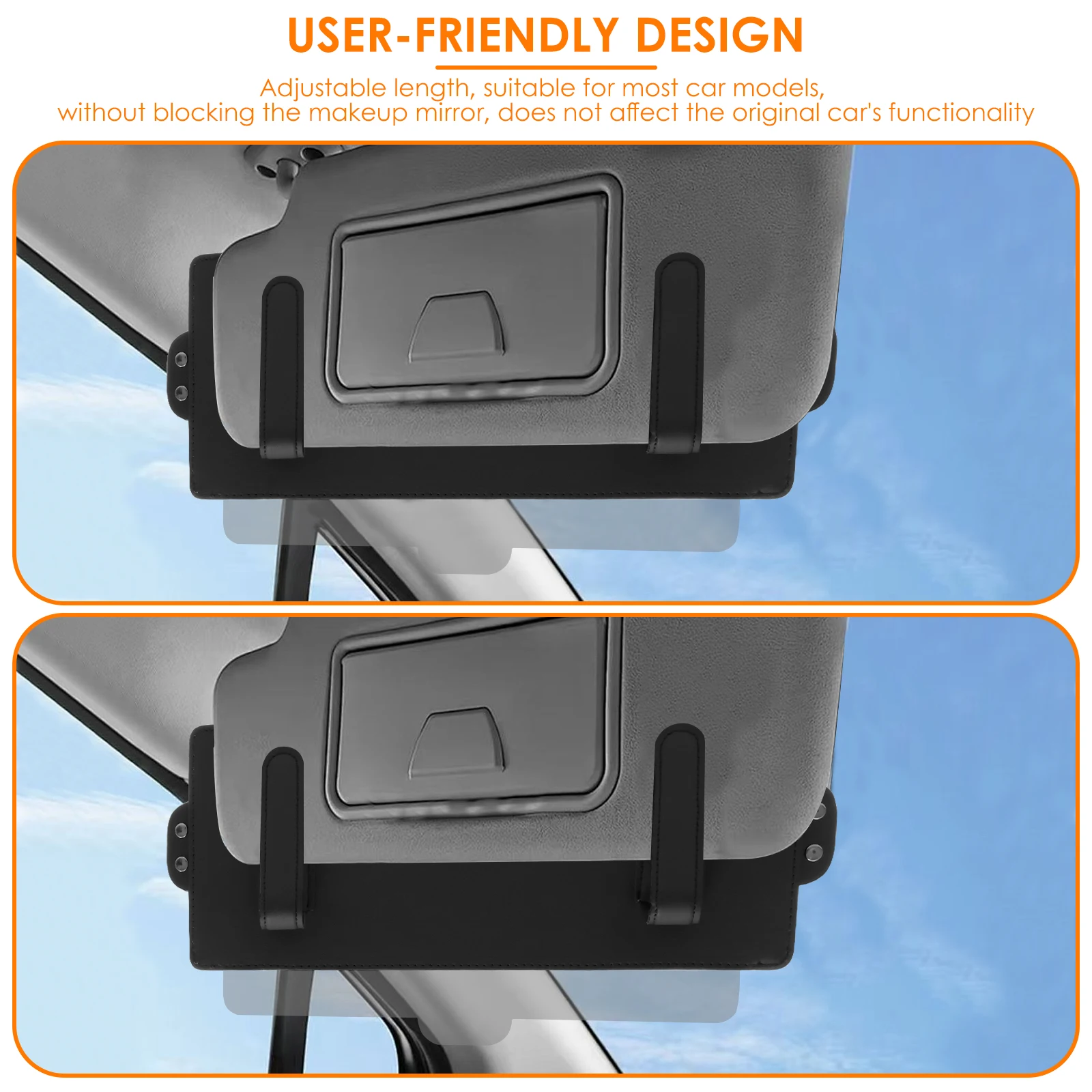 Universal Car Visor Extender Sun Blocker Anti Glare Shield