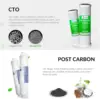RCS5T Commercial Tankless Reverse Osmosis RO Water System with 1.5:1 Pure to Drain Ratio, Pressure Gauge 2