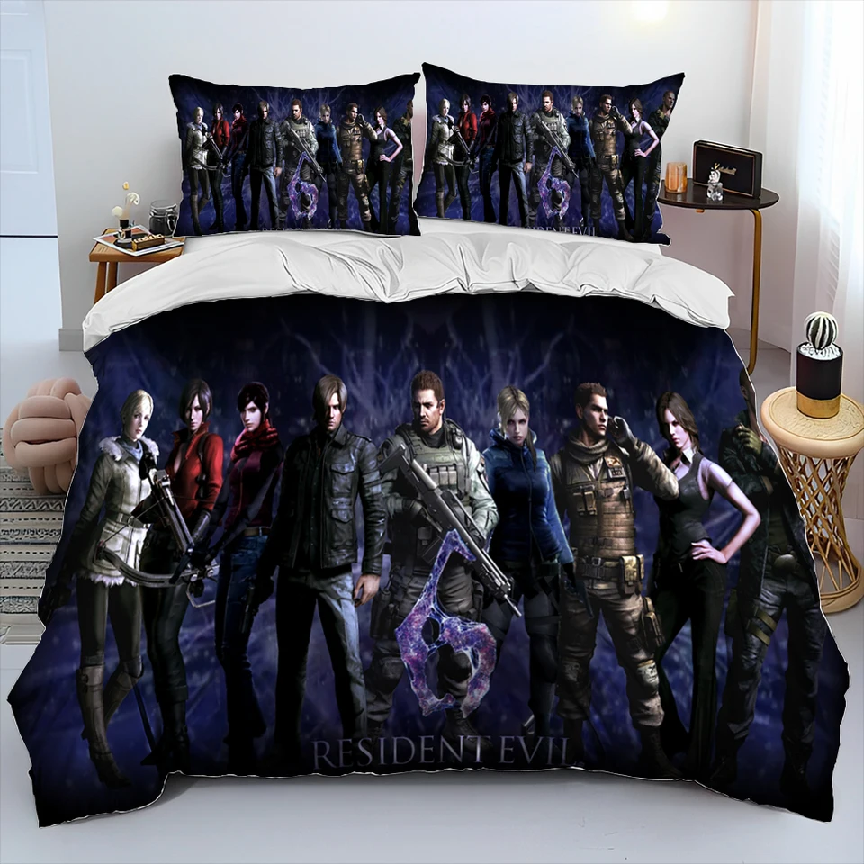 3d r-resident mal jogos gamer consolador conjunto de cama, capa de edredão  conjunto colcha fronha, king queen size conjunto cama criança - AliExpress, image size:960x960