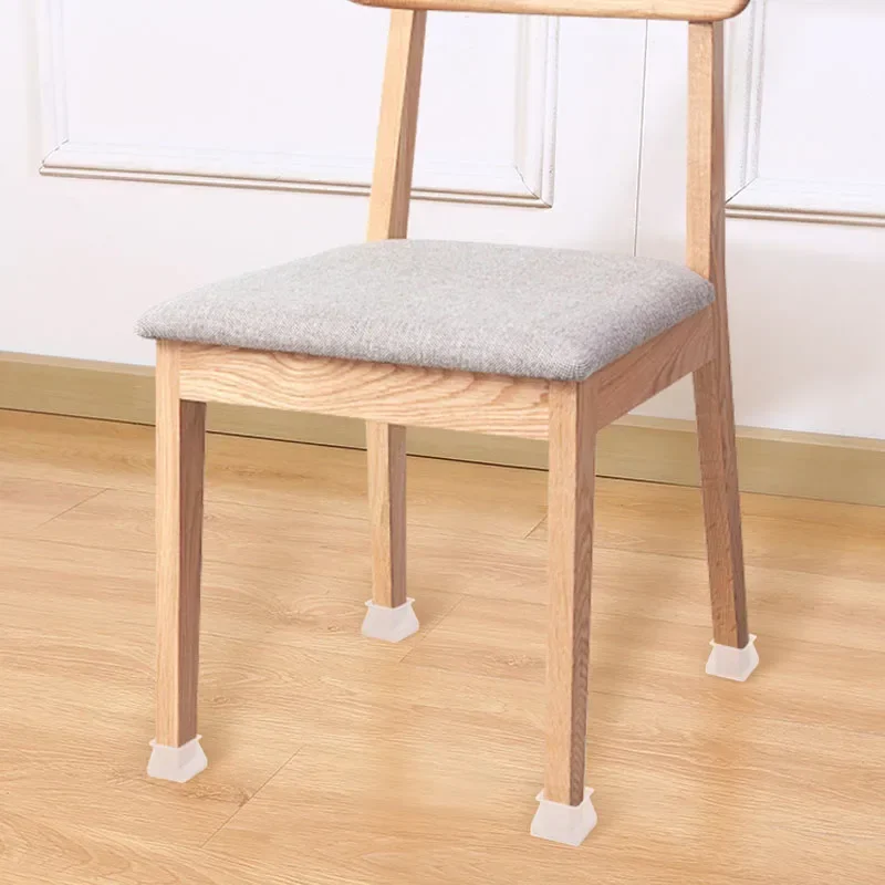 4/8/16PCS Square Silicone Chair Table Feet Cover Mute Anti-slip Sofa Bed Leg Caps Furniture Floor Anti-Scratch Protective Pads