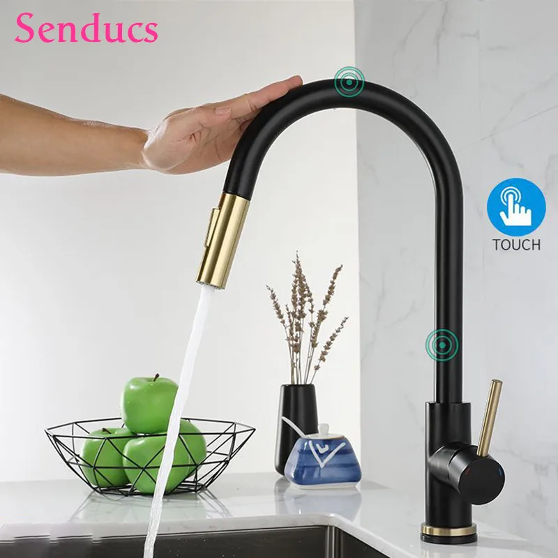 hot-cold-touch-kitchen-faucets-with-pull-down-kitchen-mixer-tap-deck-mounted-sensitive-sensor-touch-kitchen-sink-faucet