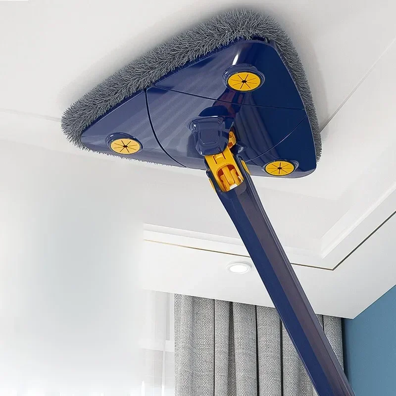 

Triangle Brush Household Walls Tiles Mop Tool And 360 To Clean Cleaning Ceiling Telescopic Self-draining