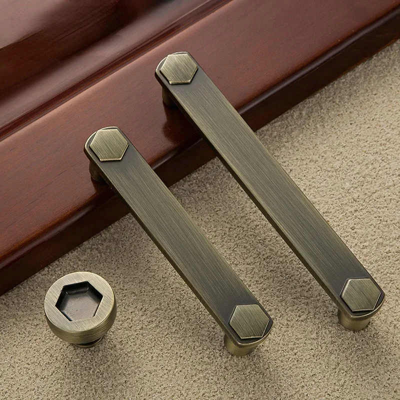 Description Picture 4 of itemVintage Zinc Alloy Black/Coffee Door Handles for Kitchen Cabinet Wardrobe Kitchen Bathroom Knob Furniture Handle