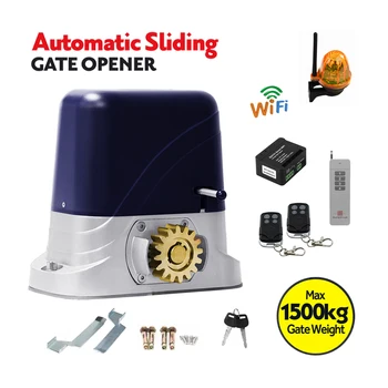 WiFi Gate Opener Smart Phone Control Spring Limit Sliding Gate Motor Opener Operator Closer for House Villa Factory Float Gate 1