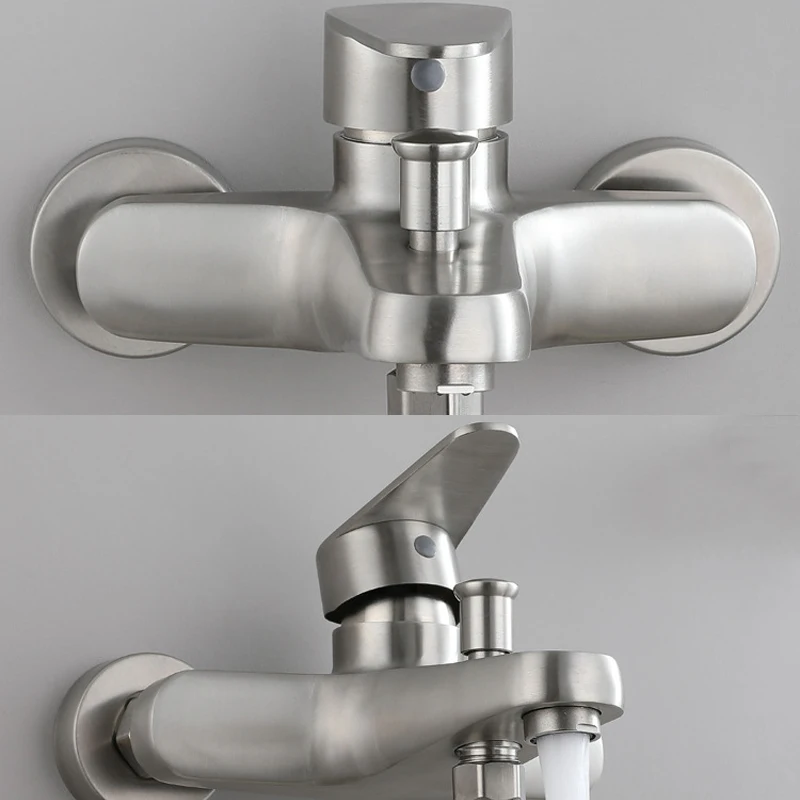 bathroom shower faucet set bathroom faucet Bathroom Shower Faucet Stainless Steel Mixer Tap Hot Cold Bathroom Accessories Mixer Mixing Valve Bathtub Shower Faucets Set