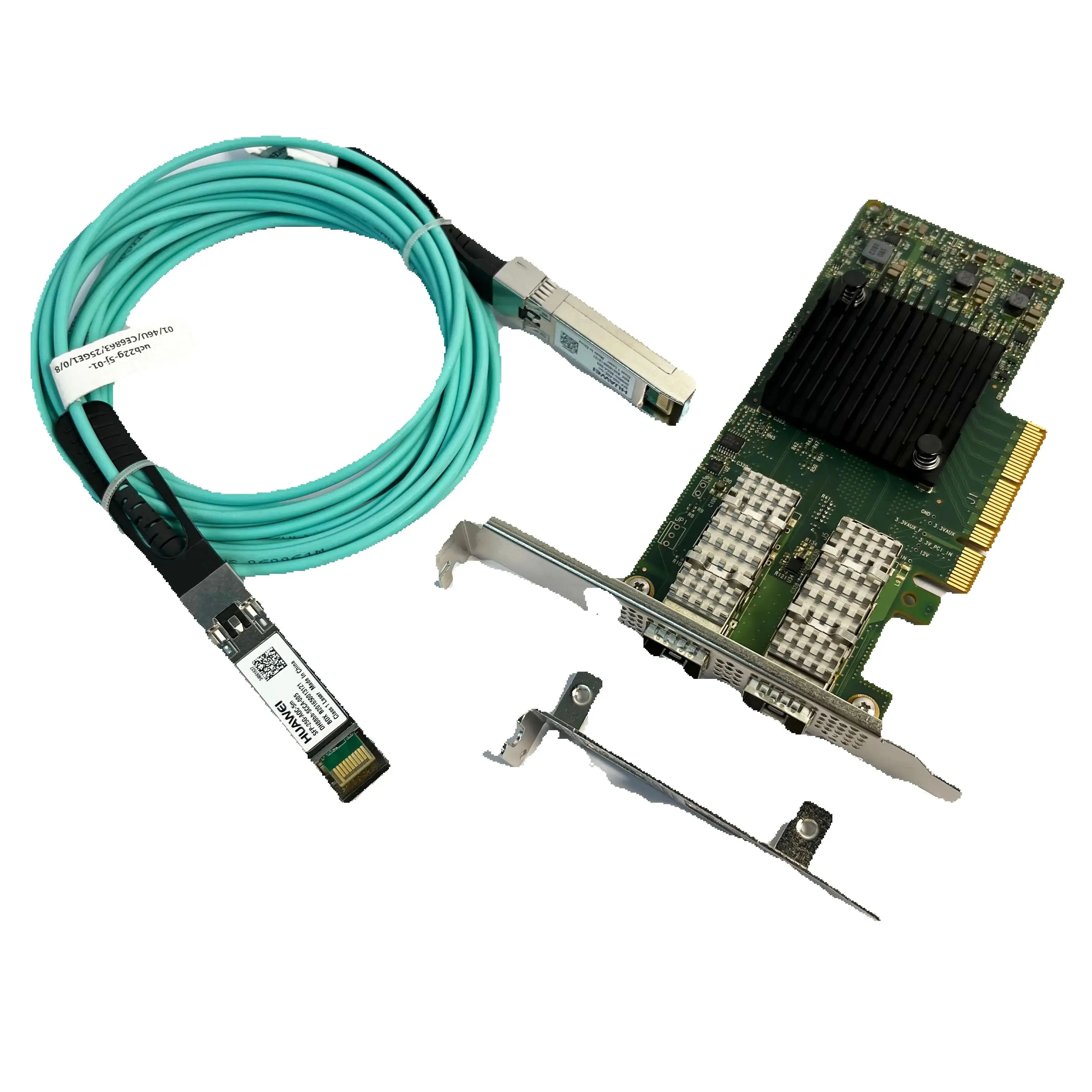 Mellanox MCX4121A-ACAT 25GbE NIC + 호환 AOC 및 모듈 ..