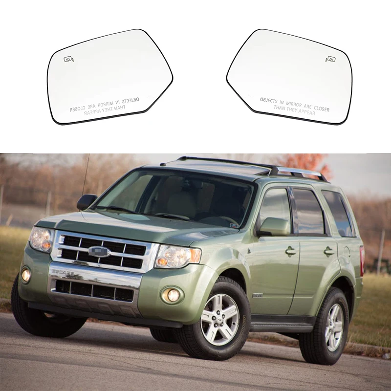 Зеркало заднего вида с боковым стеклом и подогревом для Ford Escape 2008 2009 2010 2011 2012 США Версия 8L8Z17K707G AL8Z17K707E