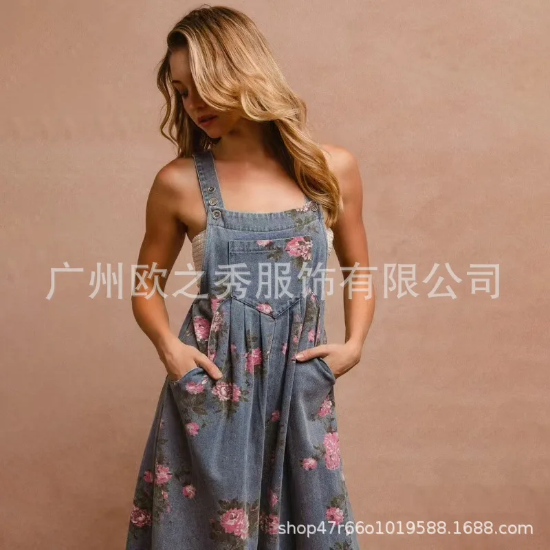 Floral Print Sleeveless Jumpsuit Image 10