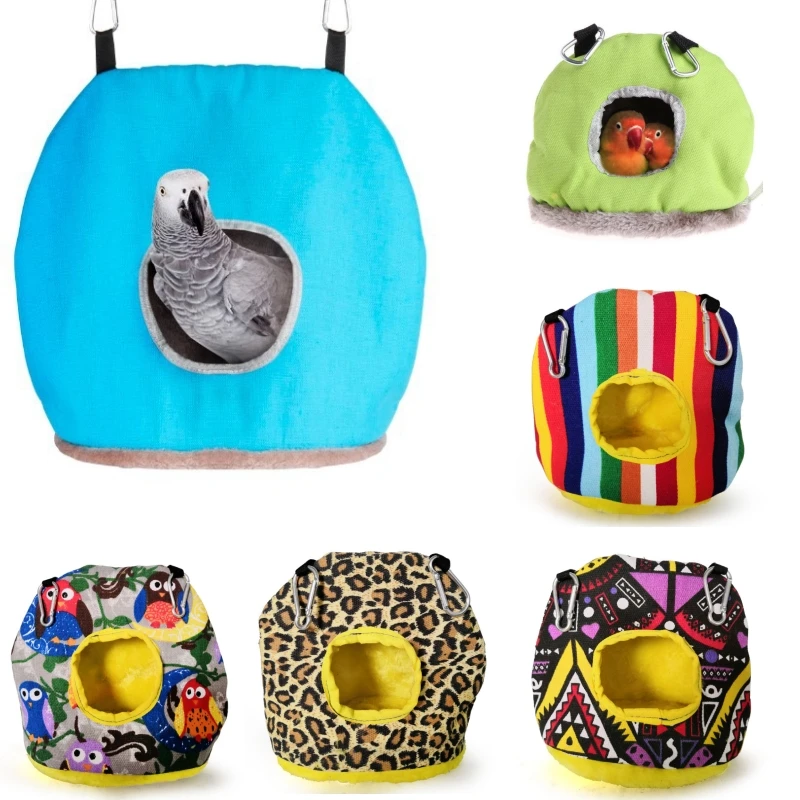 애완 동물 새 용품 라운드 따뜻한 새 둥지 앵무새 새 집 목화 해먹 새장 앵무새..