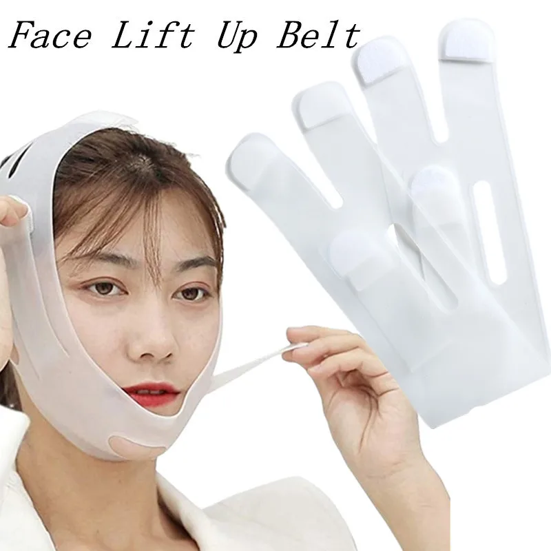 Nano Silicone Facial Slimming Bandage, V Forma Face Lift-Up Mask