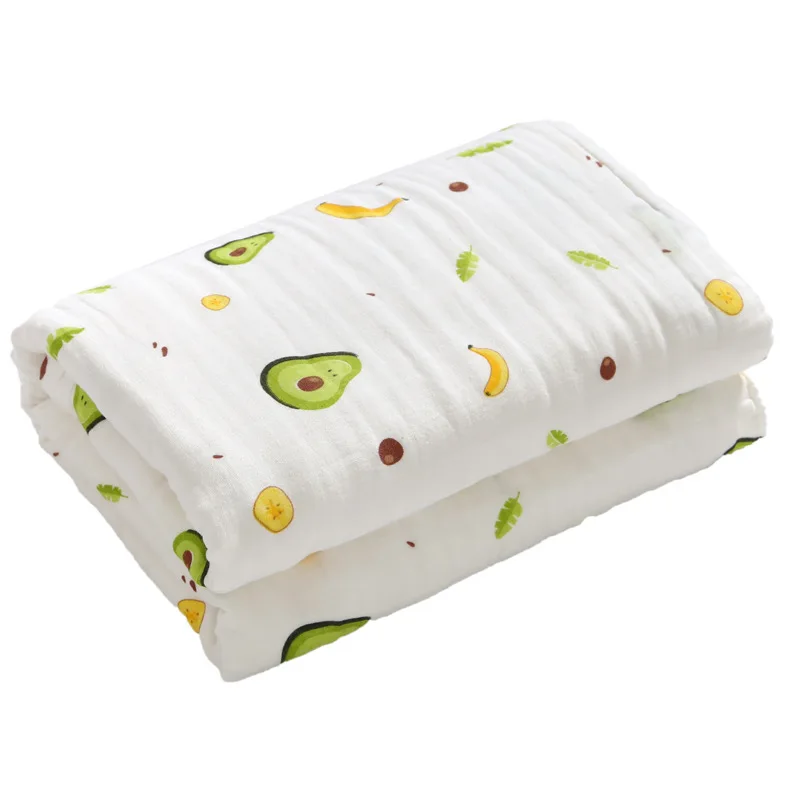 Six layer high-density newborn wrap blanket children's blanket pure cotton children's bath towel absorbent baby gauze blanket cotton blanket baby blanket