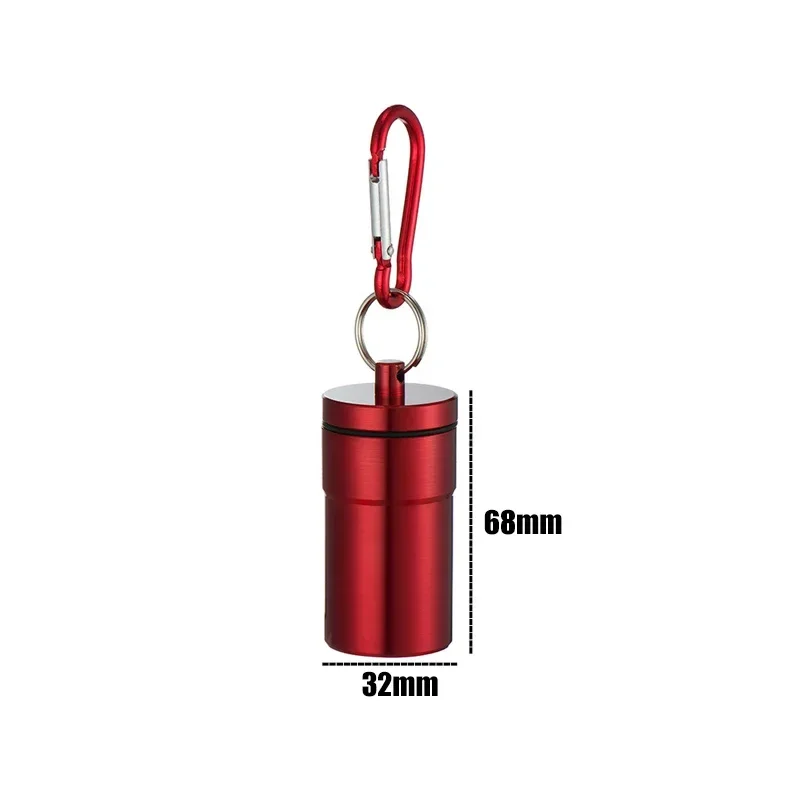 Portable Ashtray 1Pcs Portable Pocket Ashtray with Lid Aluminum Storage Tube Holder Windproof Cigarettes Ashtray with Keychain Ash Tray Outdoor