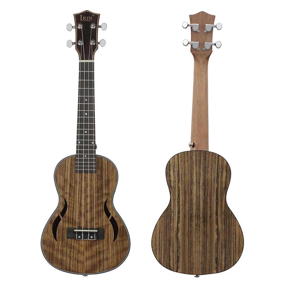 Ukulele Set 26-Inch Walnut Soprano Ukulele 4 Strings Hawaiian Guitar Mini Guitarra
