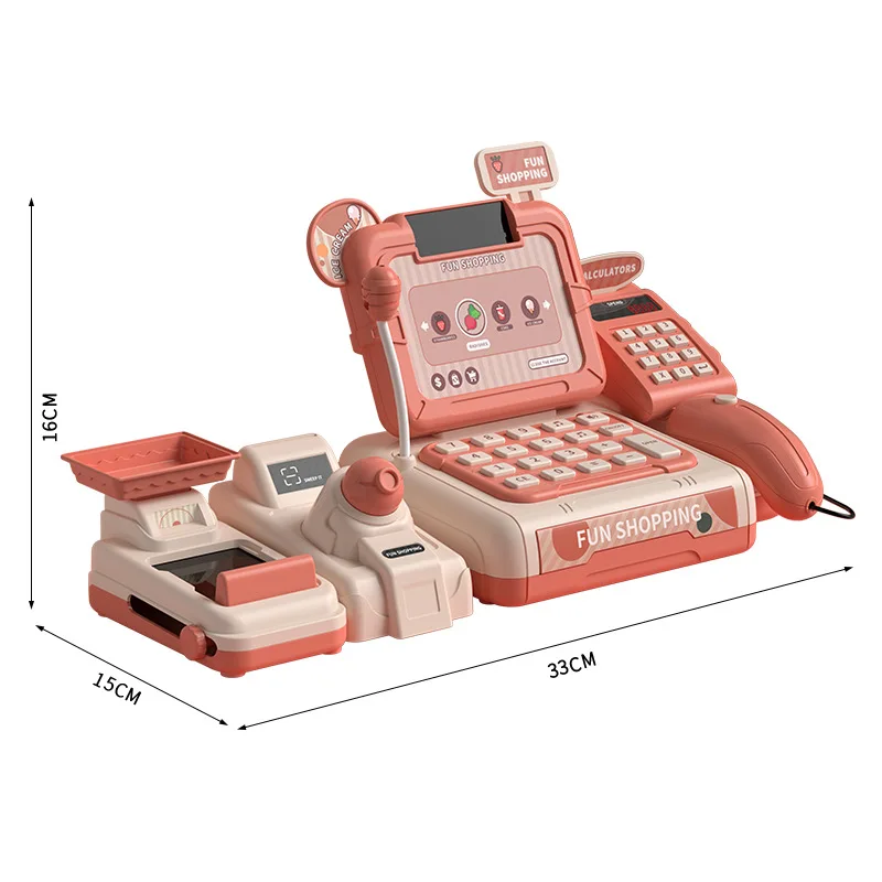 Supermarket Cash Register Simulation Multi Functional Sales Cashier Child 'S Game Toys Boys And Girls Pretend To Shop For Toys 4