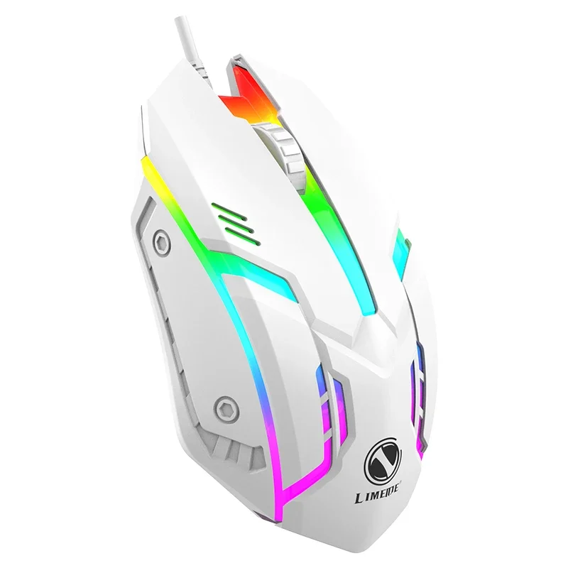 E Sports LED Luminous Backlit Wired Mouse USB For Desktop Laptop Mute Office Computer Gaming