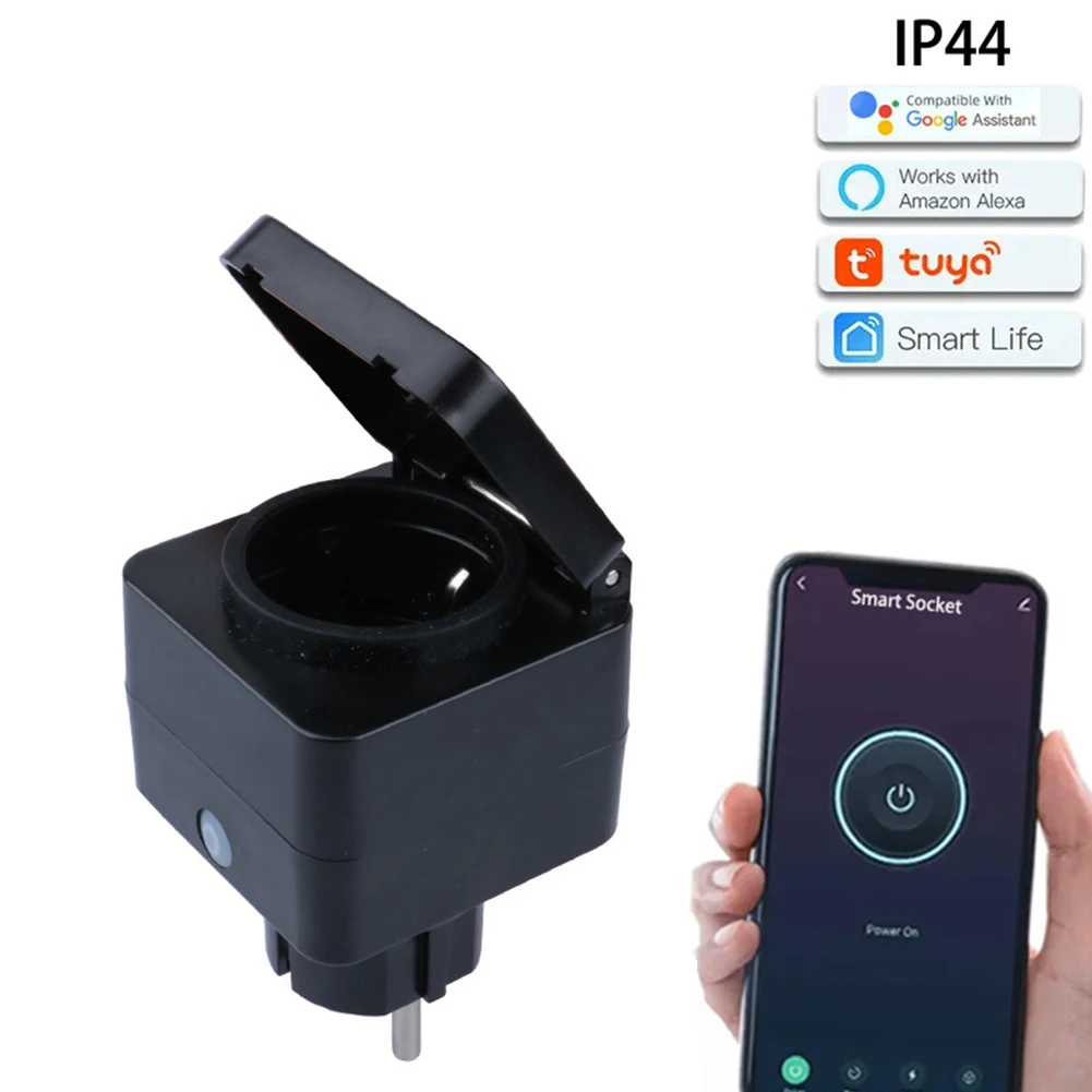 Умная розетка с Wi-Fi, 16 А, с управлением через приложение | AliExpress